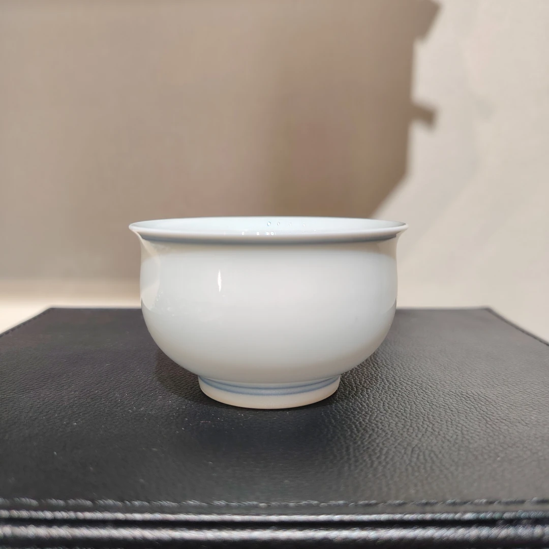 【墨舍名窑】望月怀古白胎炉式杯