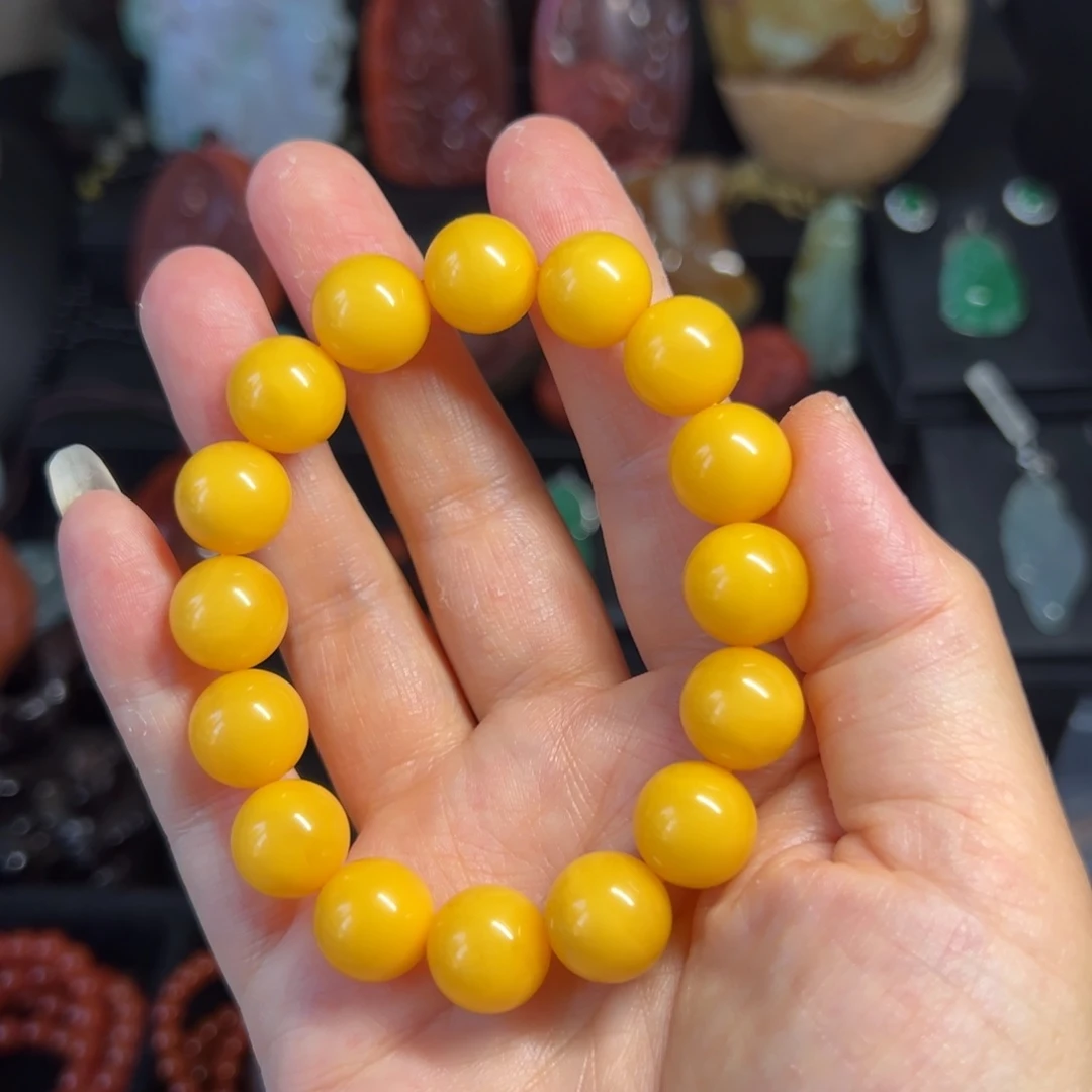 未镶嵌蜜蜡手串天然蜜蜡手串