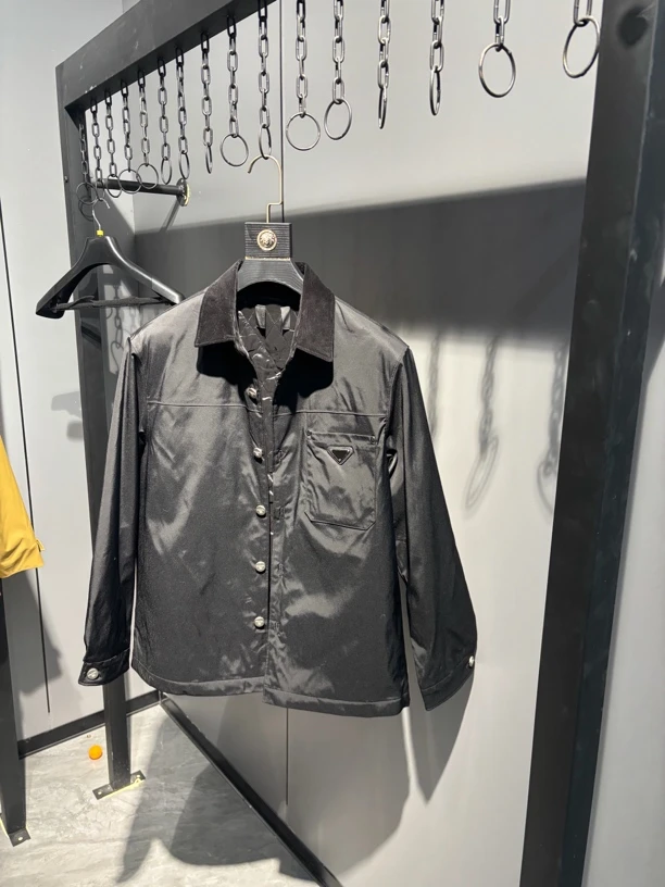 尾货 低调奢华 青年黑色宽松男夹克外套5019