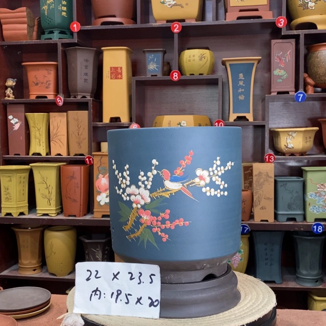 紫砂艺术紫砂花盆