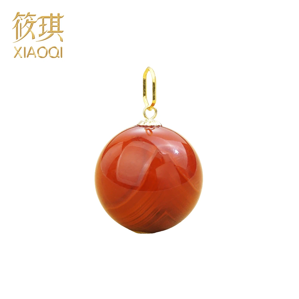 18K百搭南红圆珠吊坠11206（Joyce娇姐）