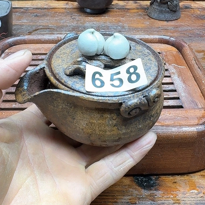 纯手工制作粗陶茶具
