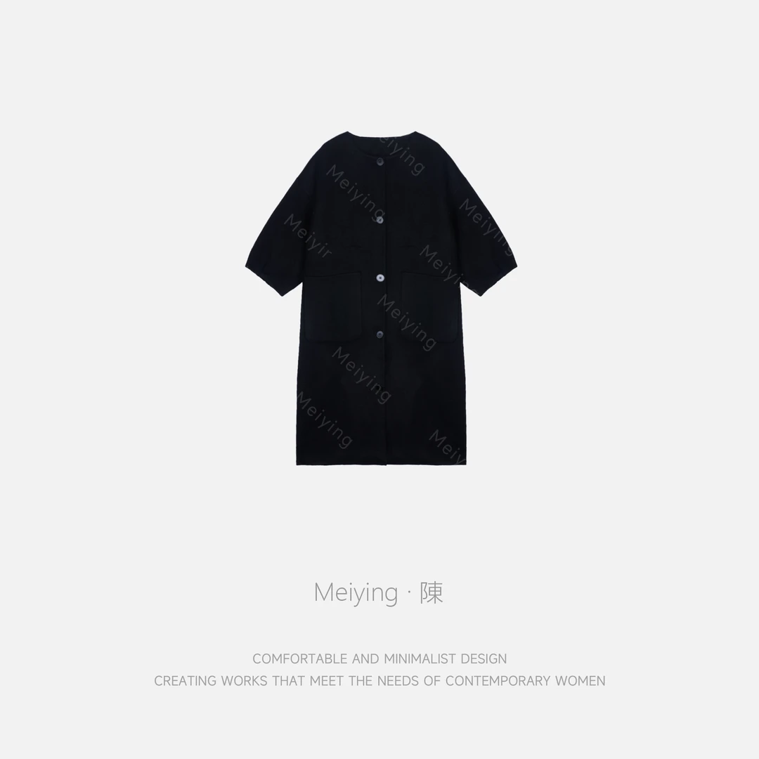 Meiying-高端羊绒优雅简约收腰显瘦毛呢大衣YA5QD025