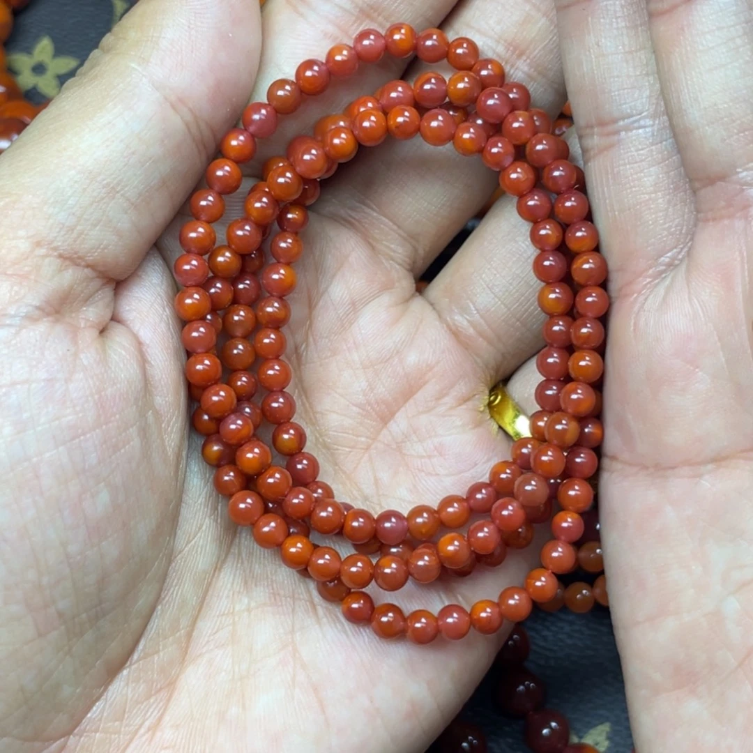 南红玛瑙未镶嵌手链