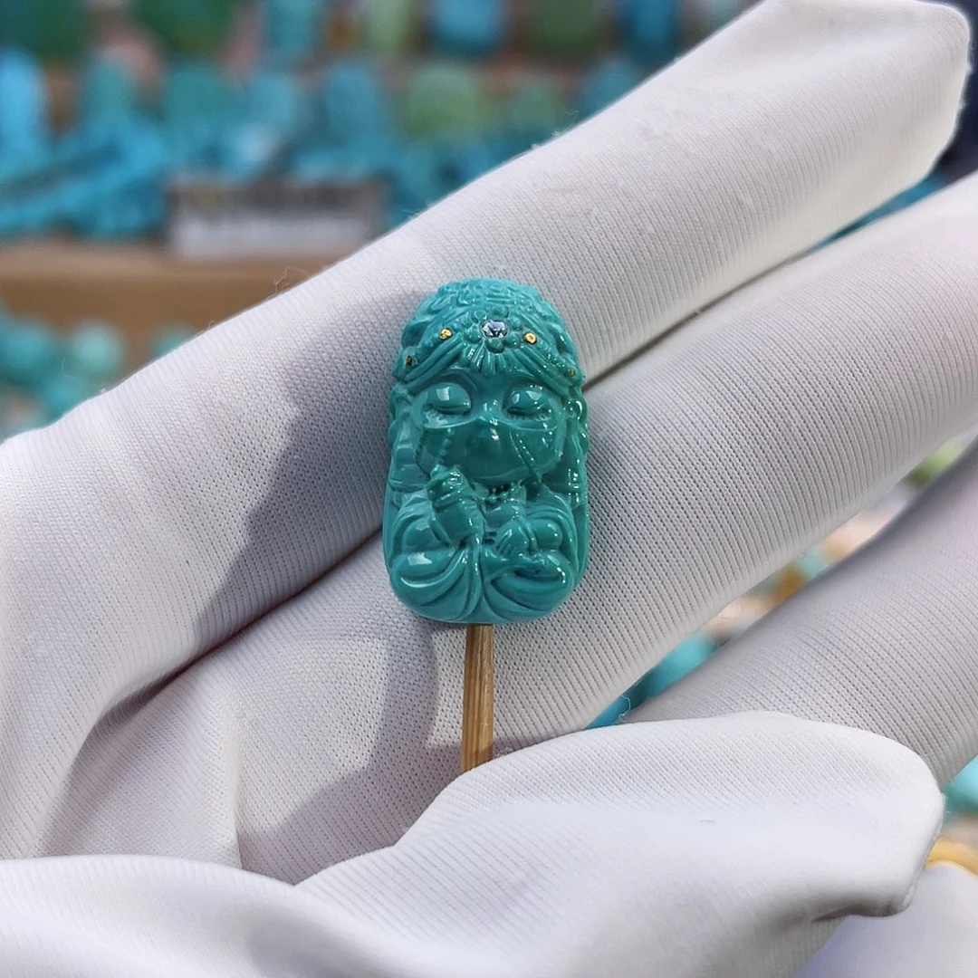 绿松石珠宝奇石未镶嵌