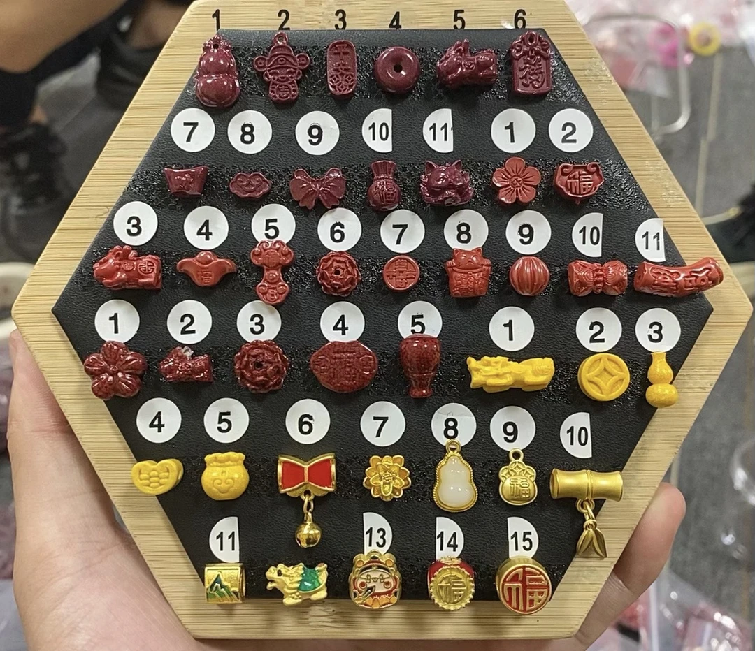 含辰砂工艺品含辰砂工艺品高含量朱砂散珠配件diy女士多样性