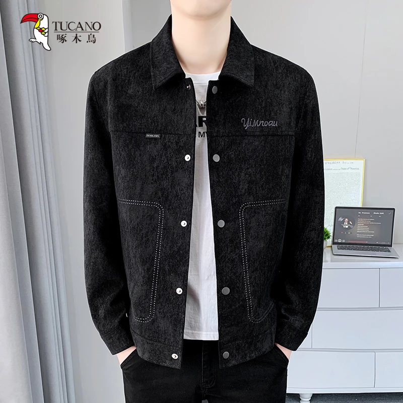 TUCANO/啄木鳥25春季新款透气休闲男士翻领夹克时尚百搭潮流外套