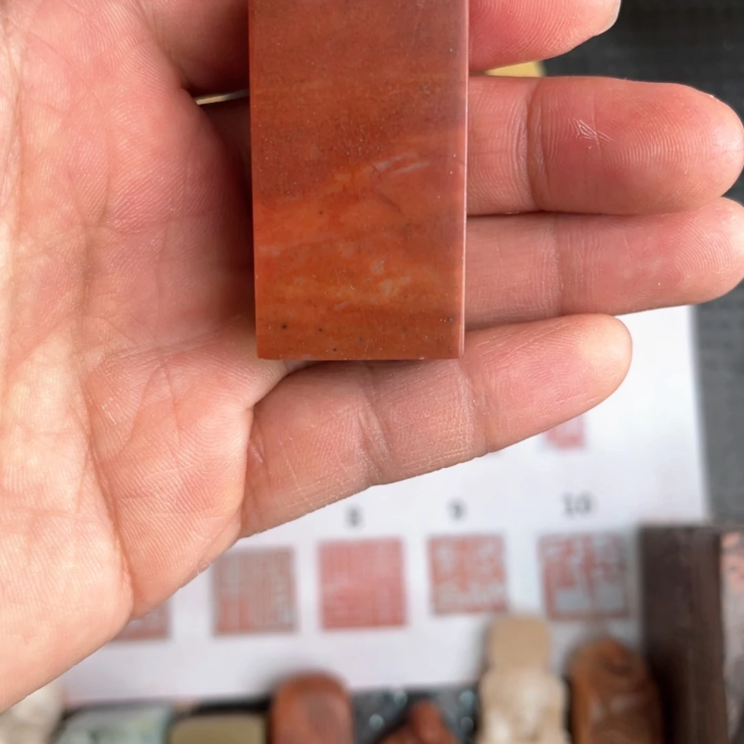 寿山石印石圆*现场纯手工定制设计