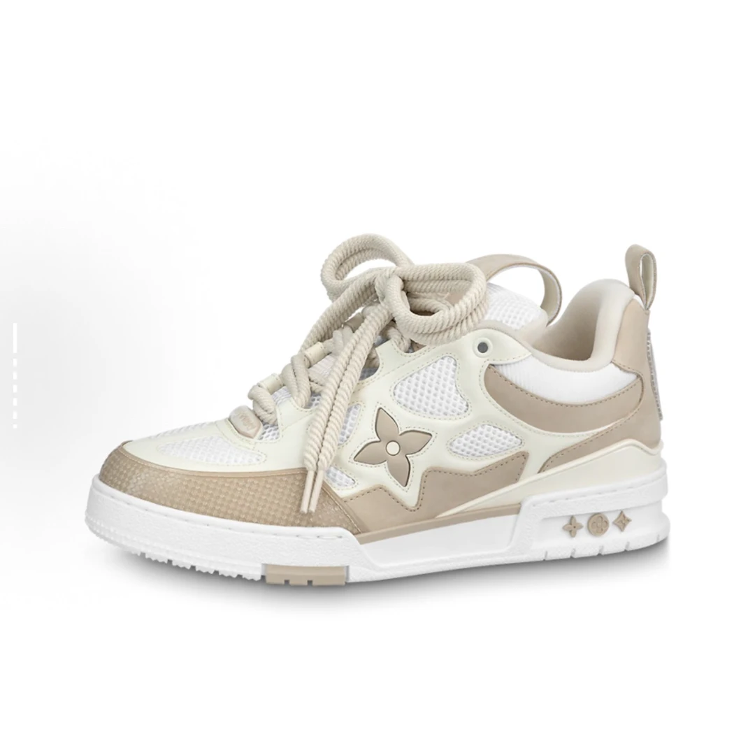 95新 LouisVuitton/路易威登 Skate 圆头系带 男女同款 43.5码