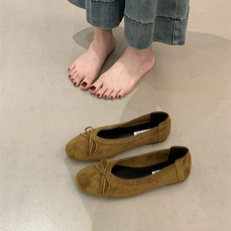 韩系百搭浅口蝴蝶结单鞋女2025秋季新款时尚配裙子玛丽珍鞋