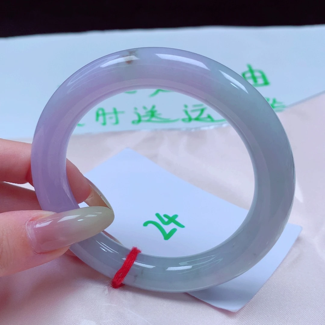 未镶嵌手镯翡翠天然缅甸翡翠A货手镯 24号