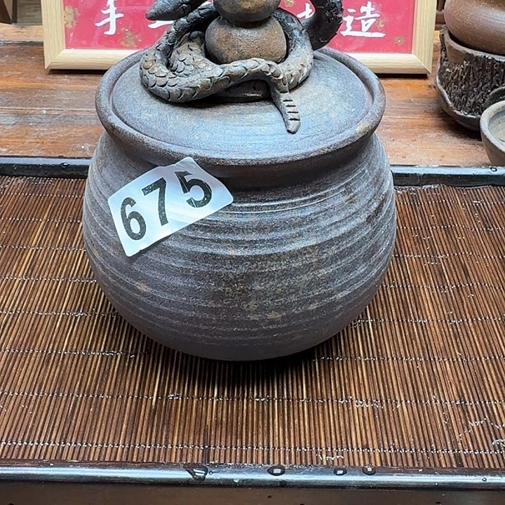 纯手工制作粗陶茶具