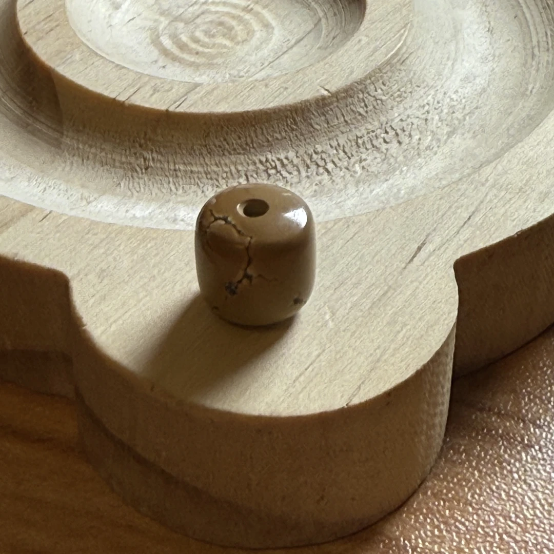 108纯天然无任何优化原矿绿松石菜籽黄老型9.8×9.2mm保真纯天然