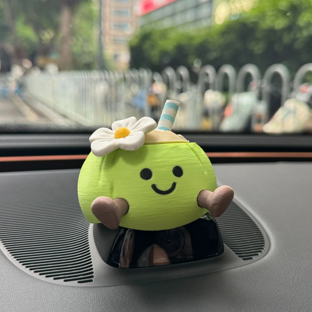 夏日限定jc椰青奔驰E300L中控红外摄像头可爱装饰2024款以后可用