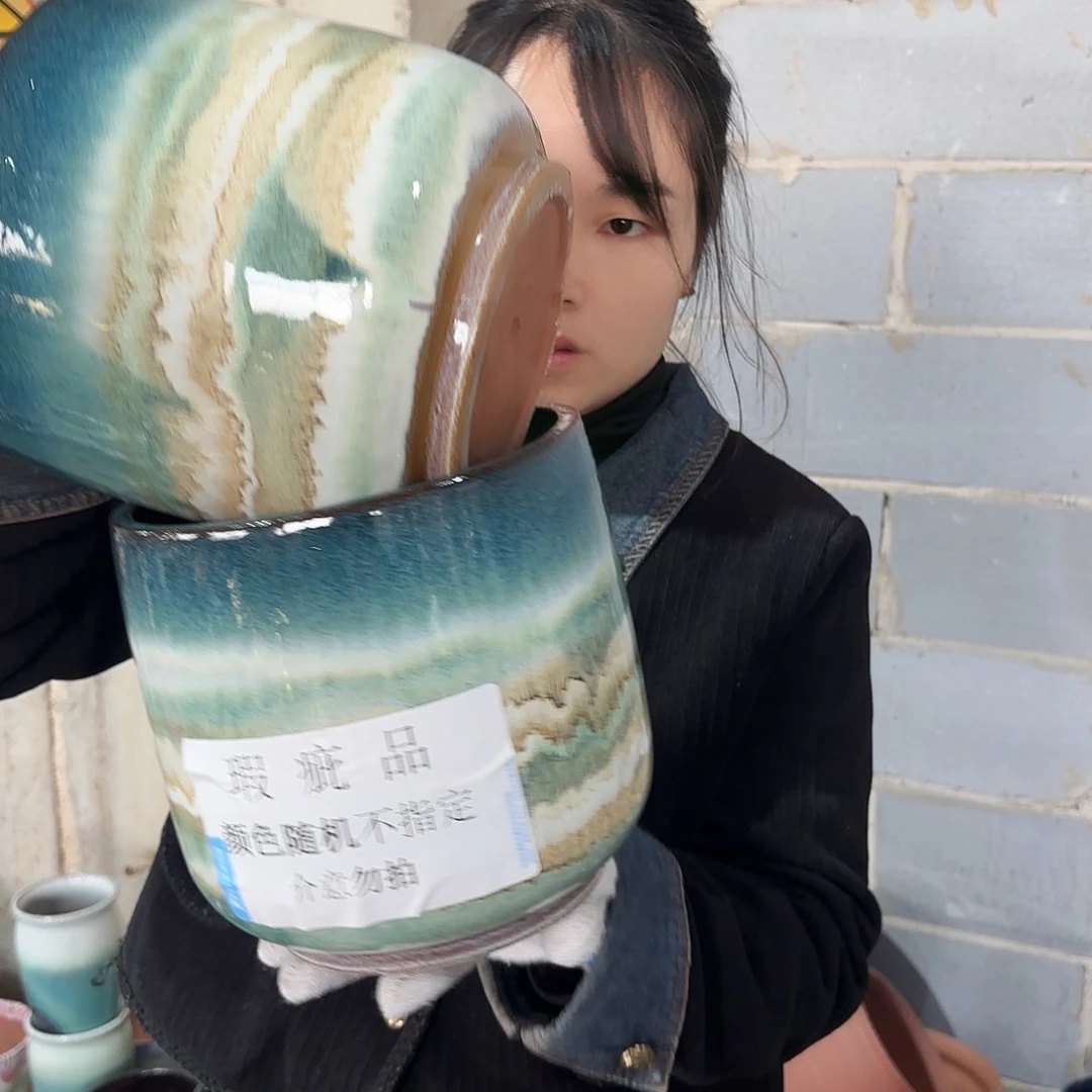 红陶瑕疵高20/19两个