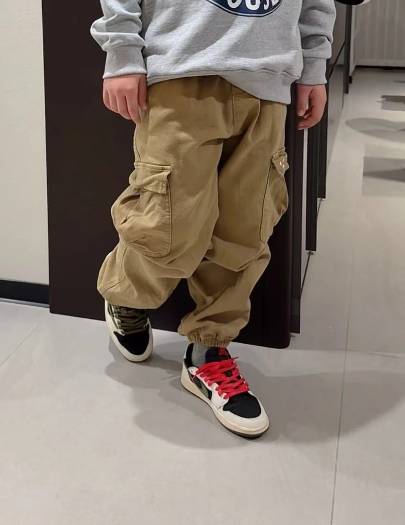 CCYU 笑脸口袋工装裤1102