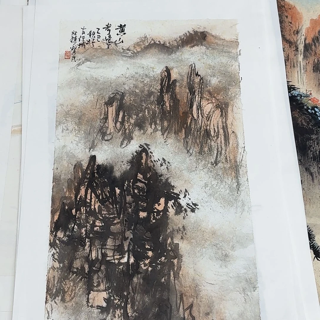 国画四尺四开手绘作品