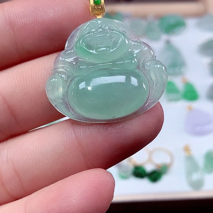 o****翡翠未镶嵌颈饰吊坠