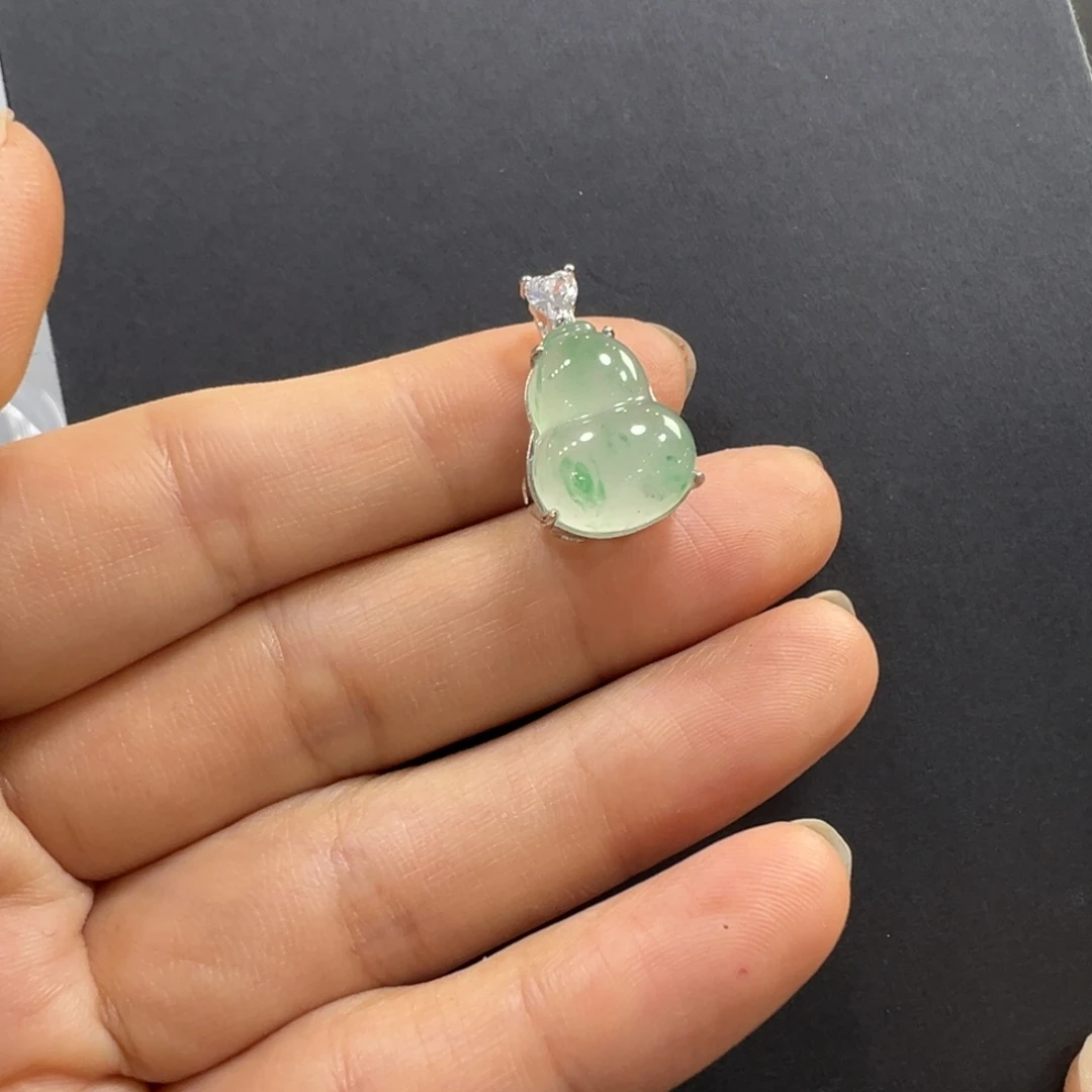 石英质玉银S925镶嵌颈饰