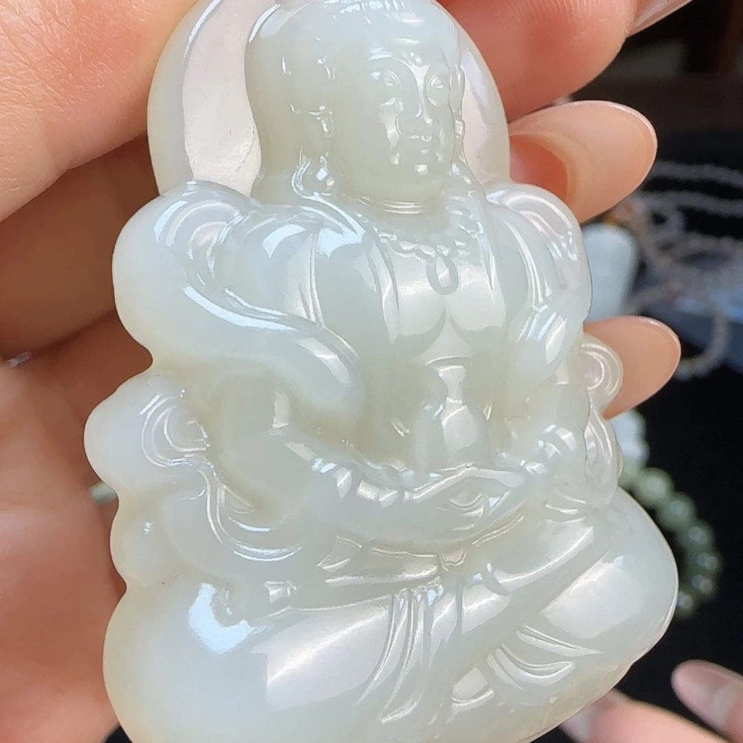 和田玉未镶嵌颈饰定制发货