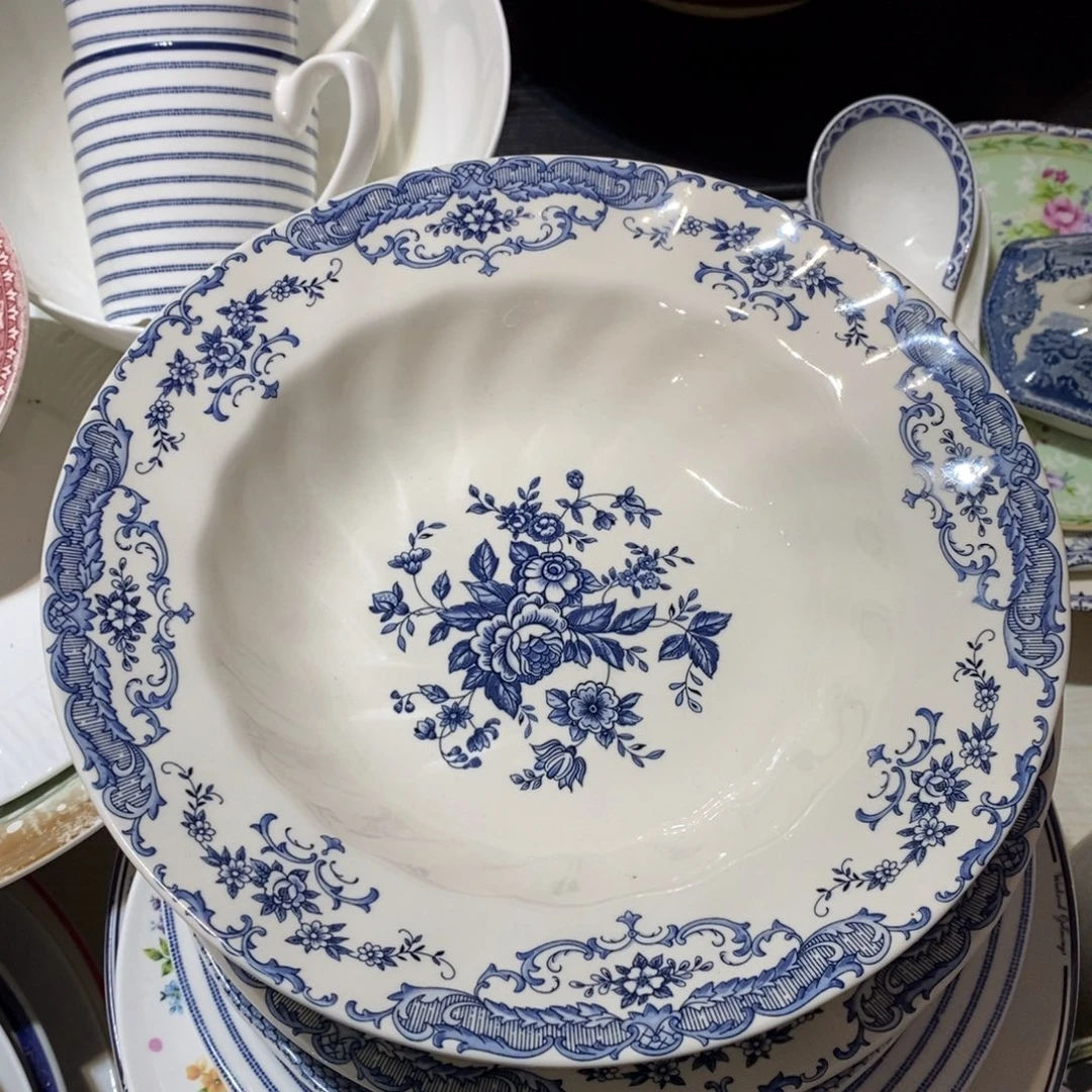 时***袍瓷瑕疵蓝媒体草帽盘