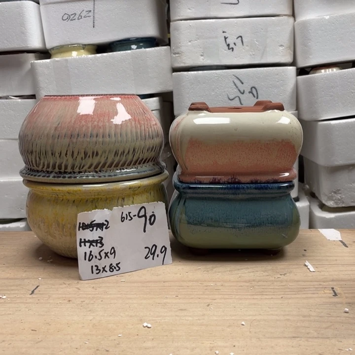 紫砂花盆多肉花盆微瑕90