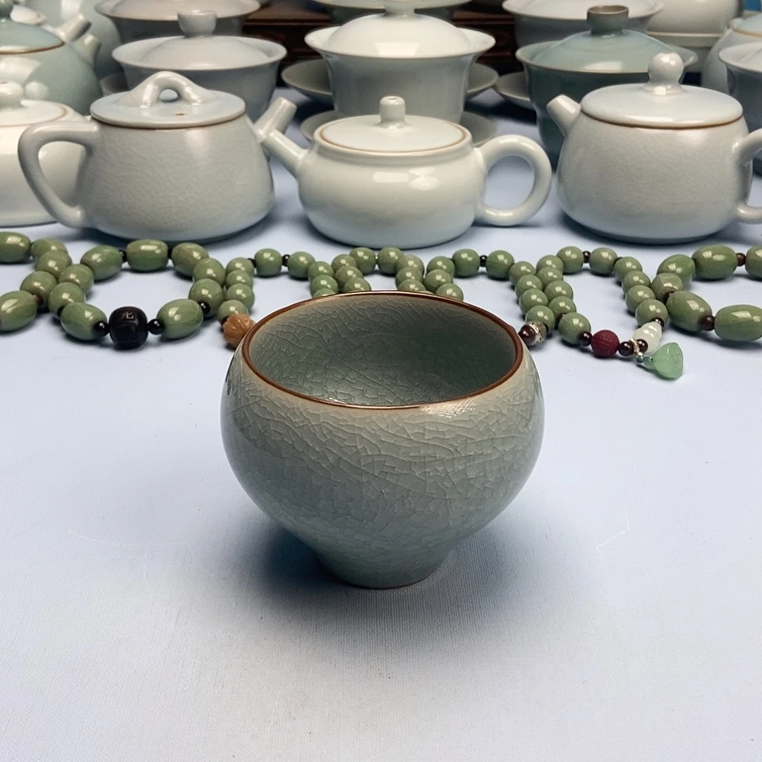 杯鱼鳞冰花鸡心杯原矿原釉原产地