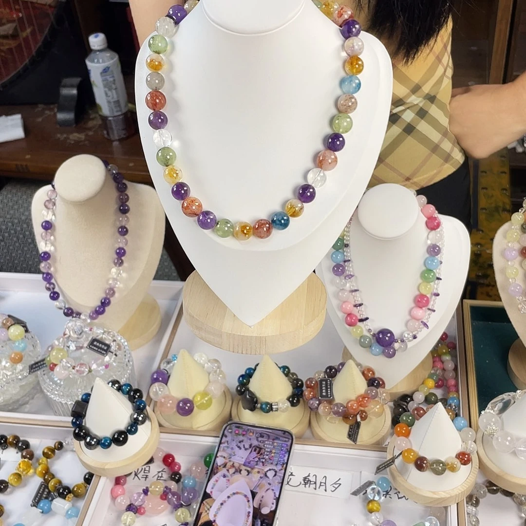 银S925镶嵌手链烟晶
