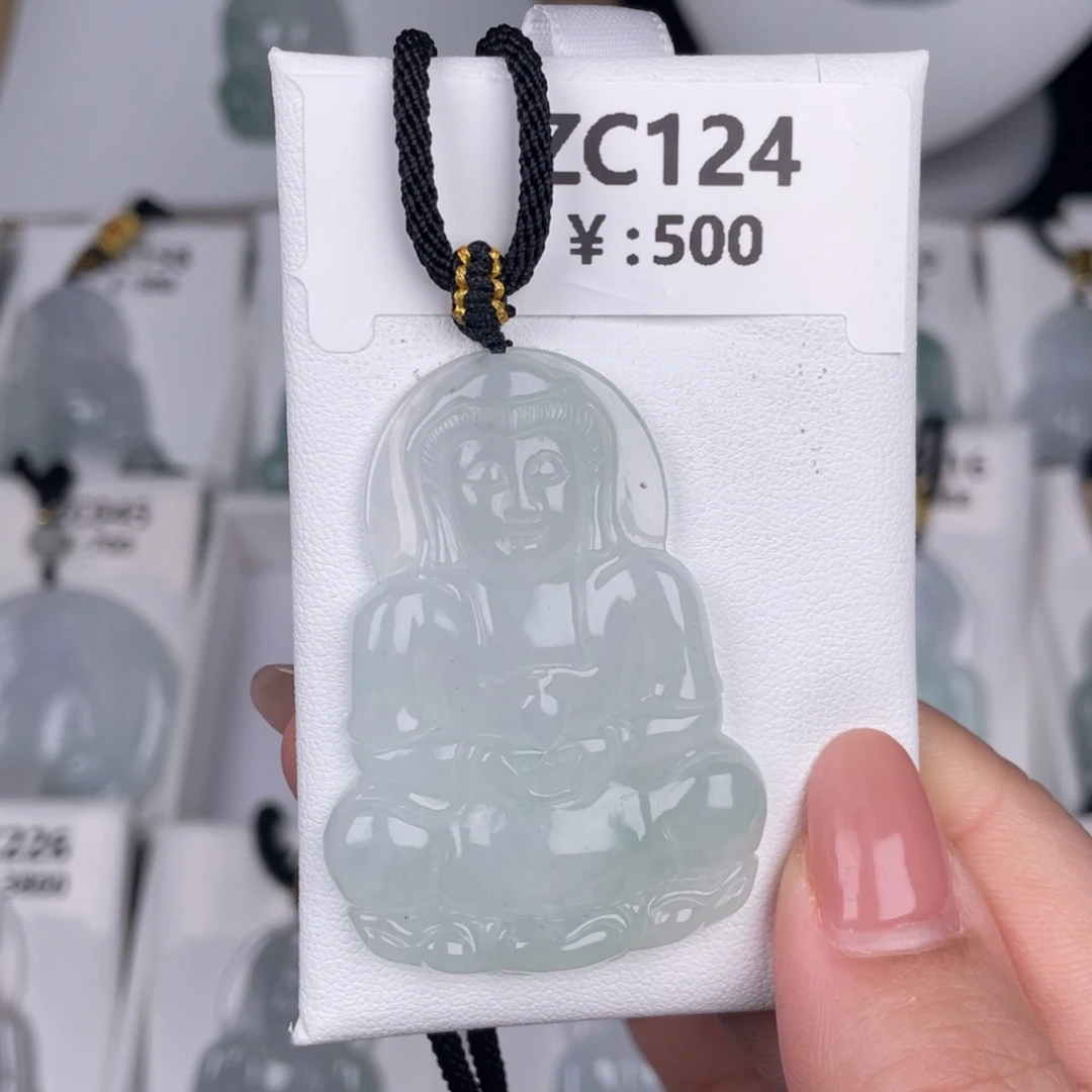 翡翠未镶嵌颈饰zc124