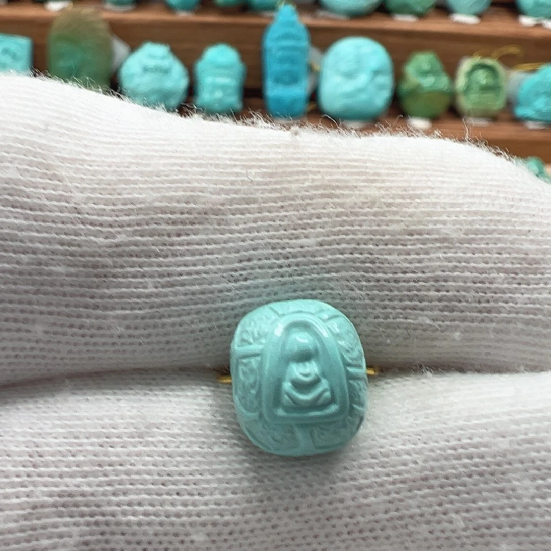 绿松石未镶嵌无相佛珠9.7mm