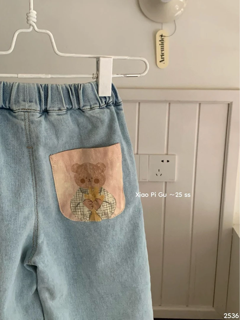 小屁股25春2536儿童牛仔裤