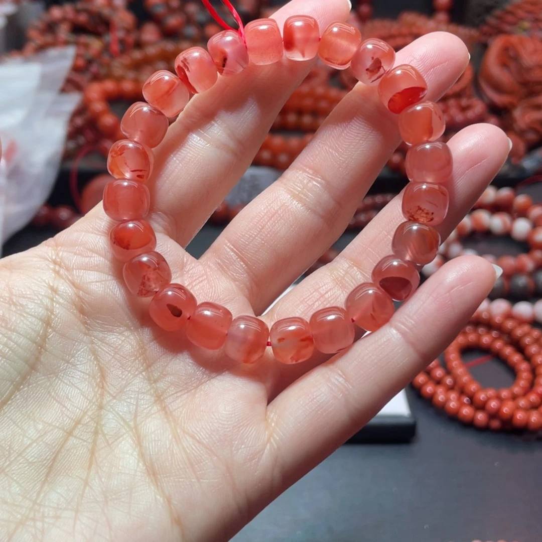 南红玛瑙手链未镶嵌