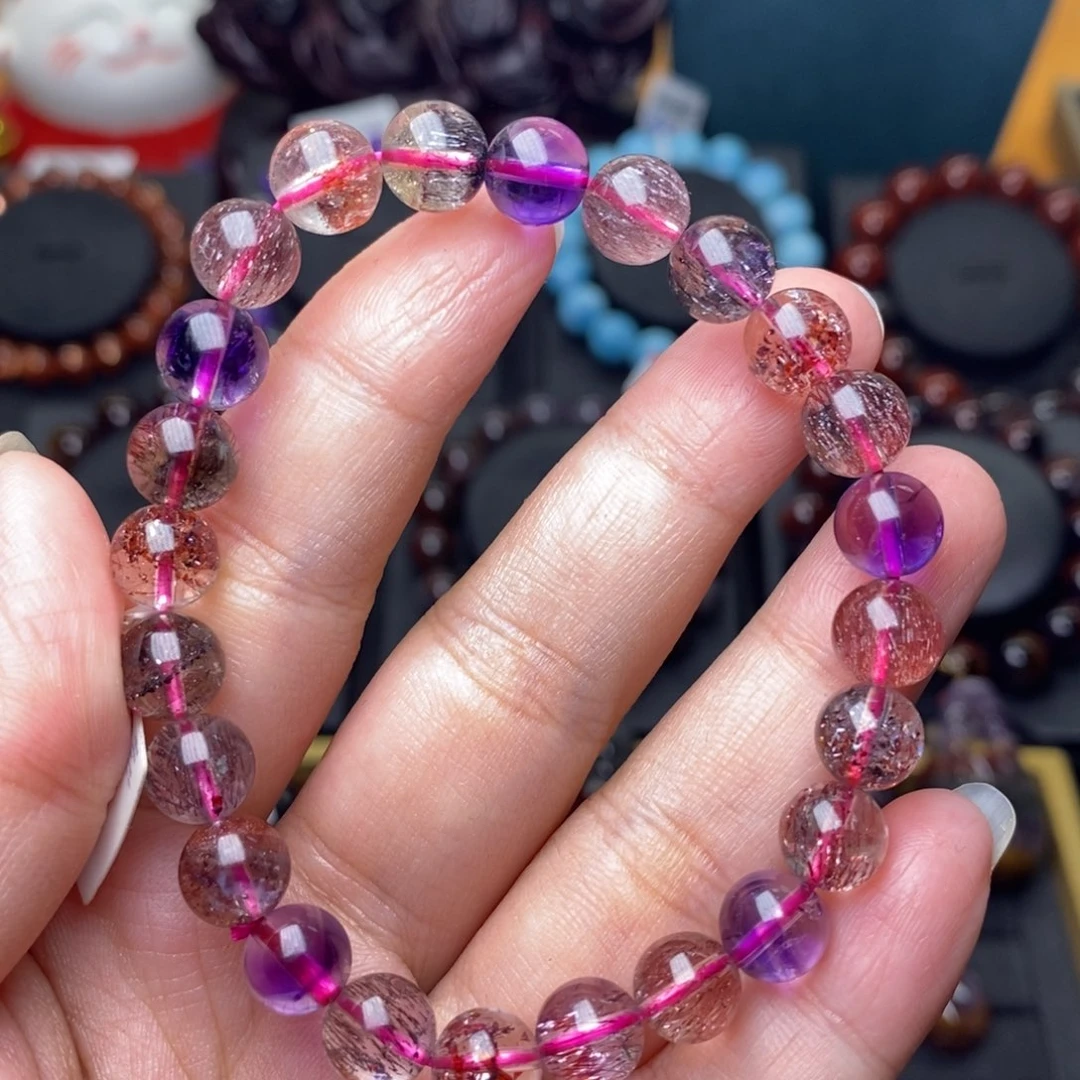 未镶嵌手链水晶超七单圈8mm