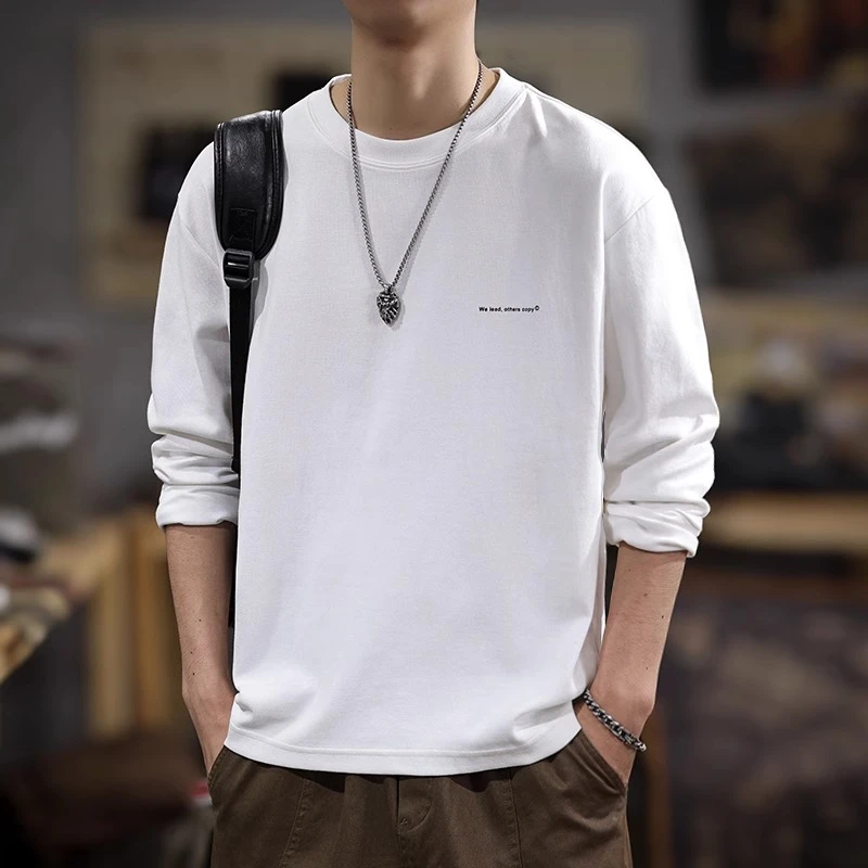 MR.MUDI/穆迪先生春季新款潮百搭休闲长袖t恤男宽松大码户外卫衣