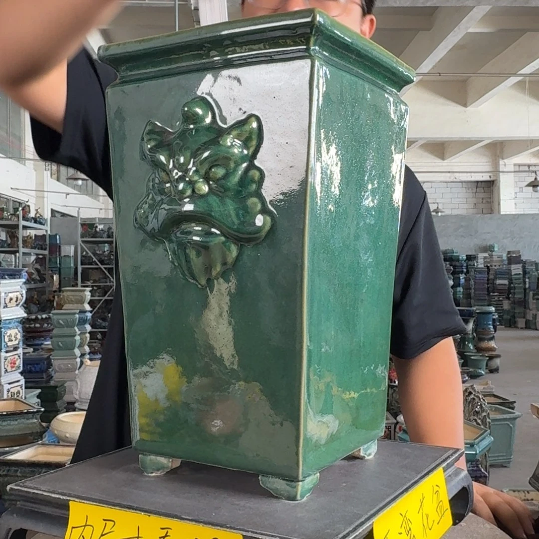 。一风堂石湾花盆 色差 内17*34