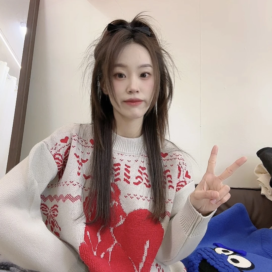 芬芬家-【264毛衣】毛衣秋冬新款韩版简约可爱毛衣