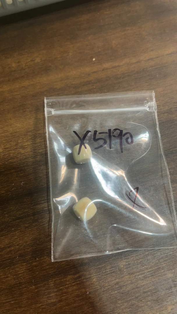 X5190猛犸牙瑕疵对珠配饰