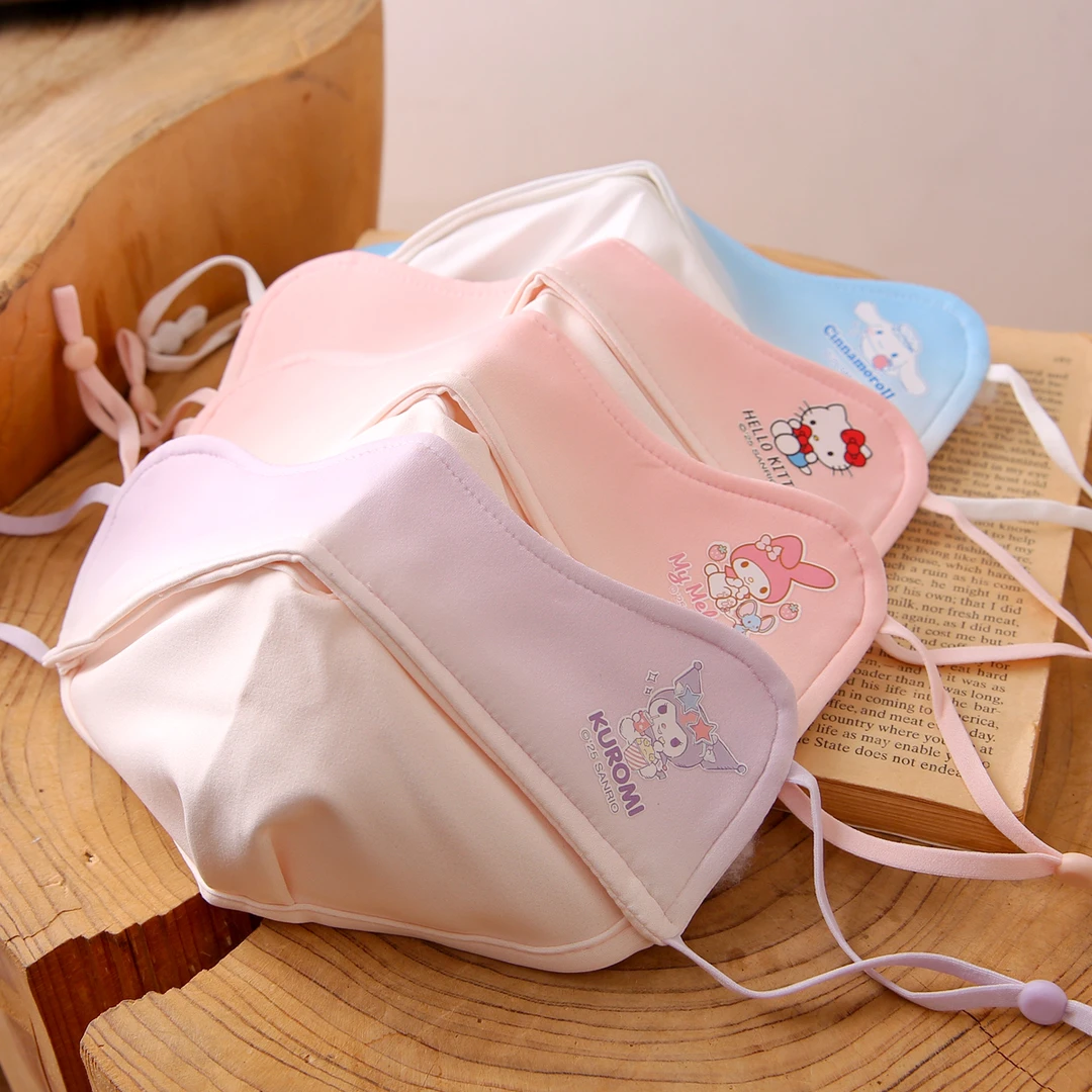 三丽鸥儿童口罩秋冬季女童纯棉透气可水洗女孩中大童冬天防护面罩