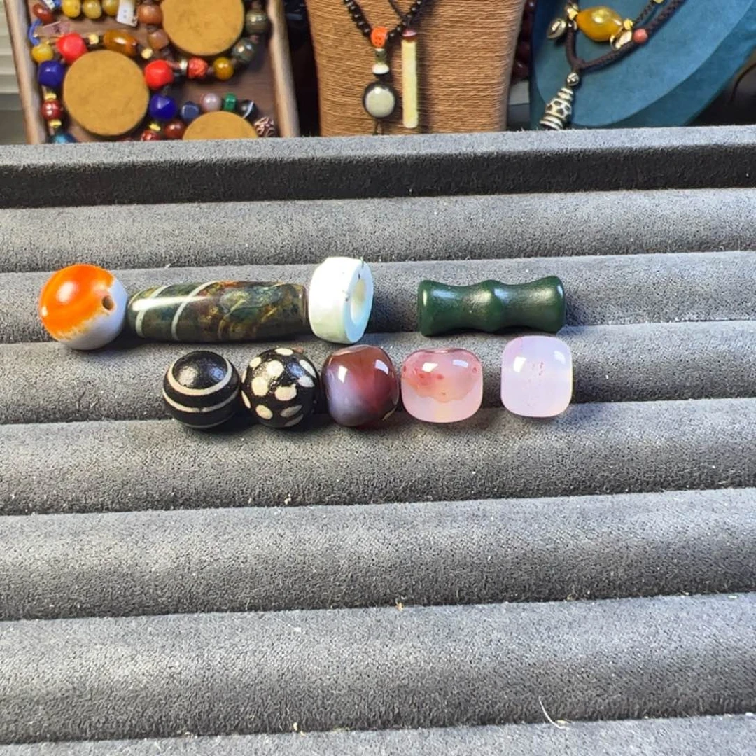 玛瑙/玉髓单珠未镶嵌阿*