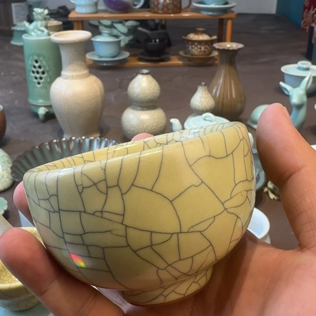 龙泉青瓷茶具微瑕