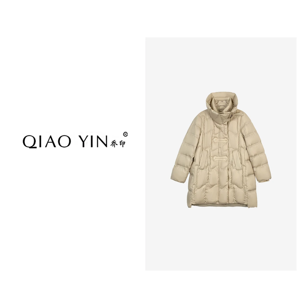 QIAO YIN"羽绒服”冬季新品短款羽绒服女款时尚休闲百搭QY23758