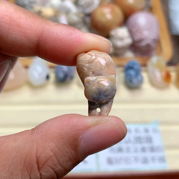 硅化珊瑚（珊瑚玉）未镶嵌颈饰
