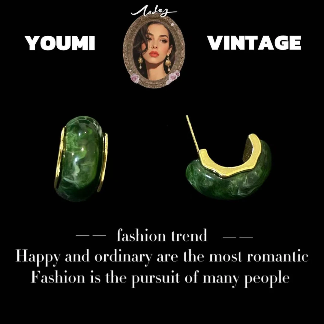 铜合金耳饰 【鎏金岁月】 时尚百搭气质轻奢高级感耳饰 19110