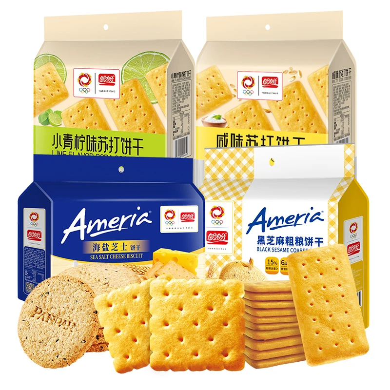 盼盼海盐芝士经典饼干组合袋装解馋办公室休闲零食