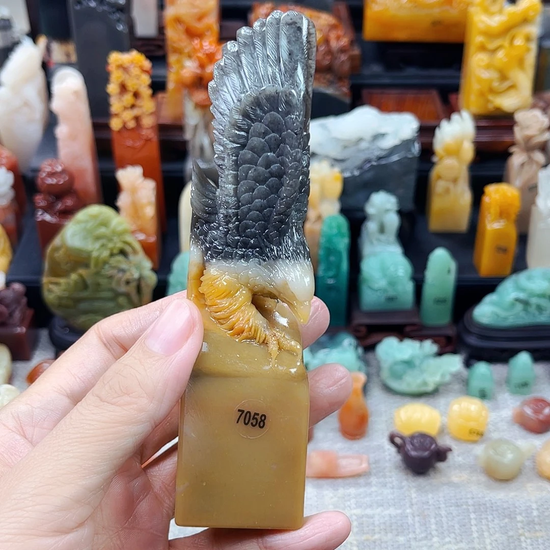 寿山石印石灵*7058包邮包刻