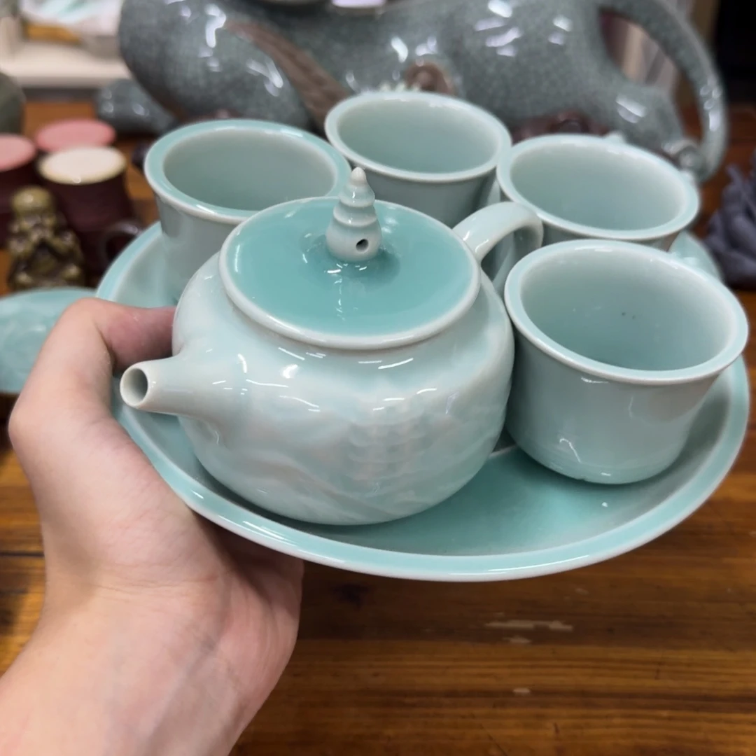 小仲青瓷茶具微瑕0753