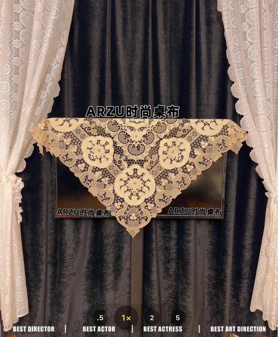 桌旗葡萄花新疆包邮米色刺绣电视柜桌旗鞋柜桌旗化妆台桌旗