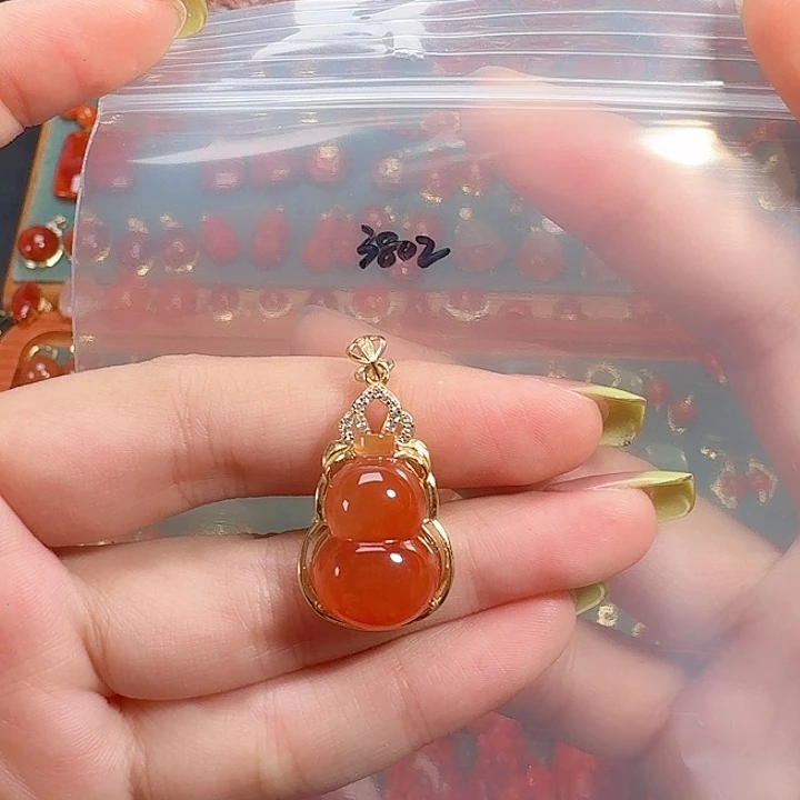 南红玛瑙银S925镶嵌戒指