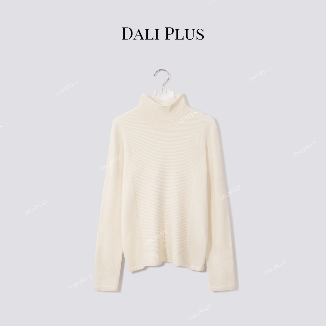 DALI PLUS“100山羊绒衫打底”柔肤高领肌理针织轻装滑-D5CH5393