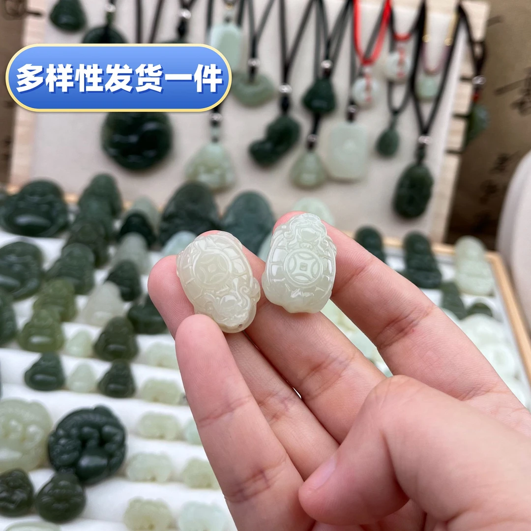 天然和田玉龙龟吊坠手链